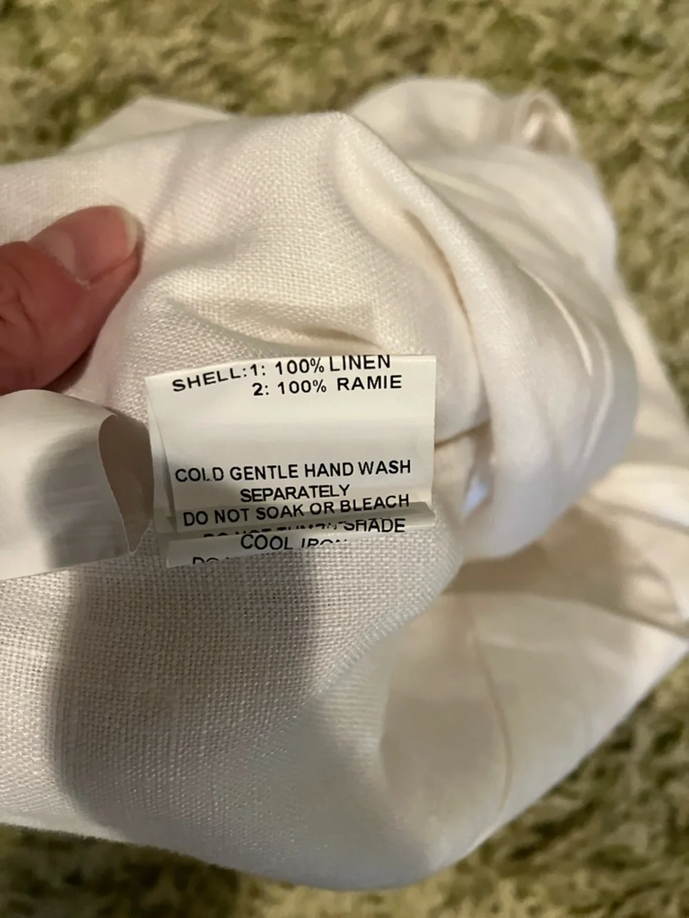 DISSH Aisle white linen puff sleeve crop top - Picture 8 of 8